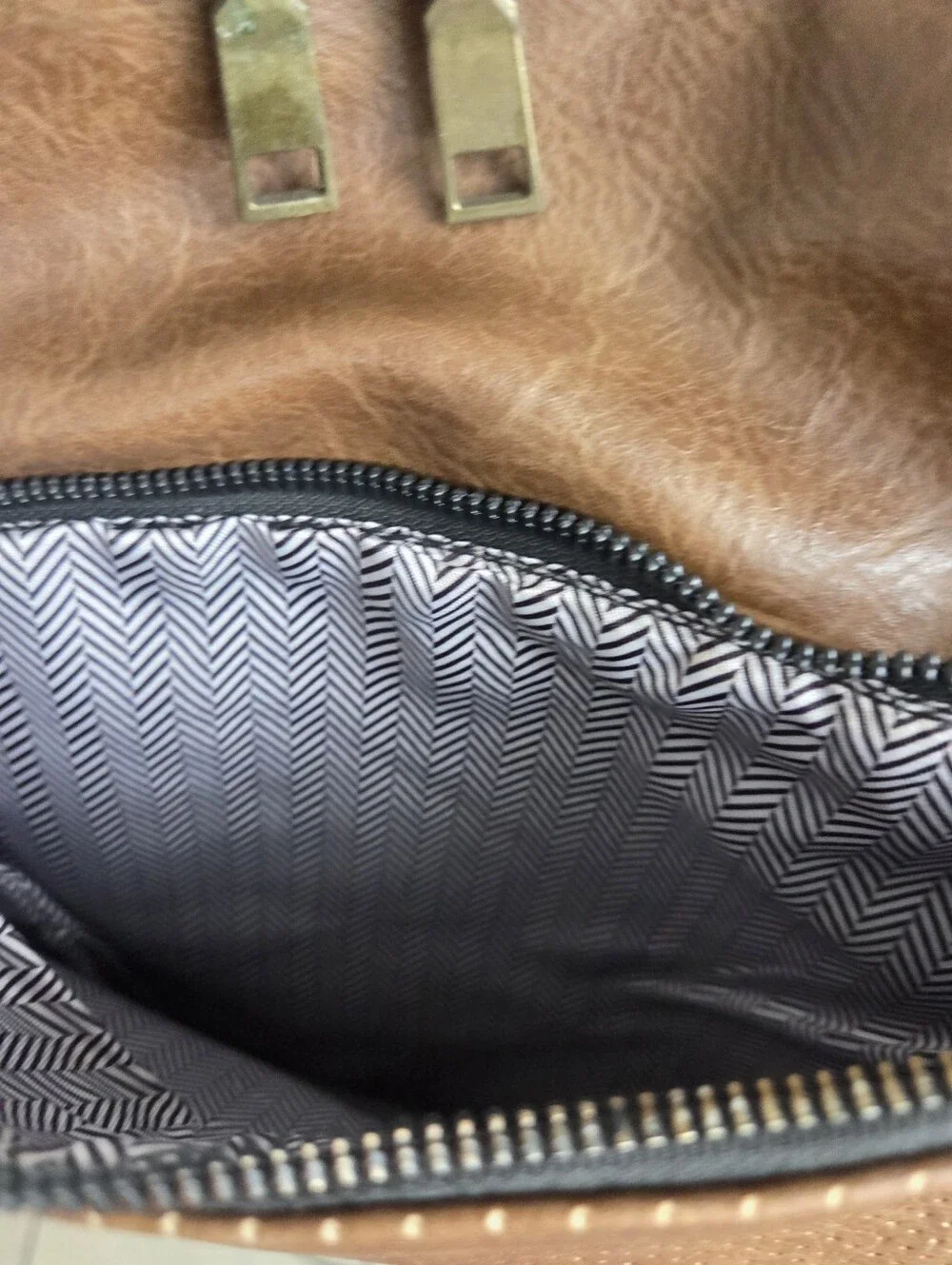 Brown Faux Leather Backpack | Chic Everyday Travel Bag
